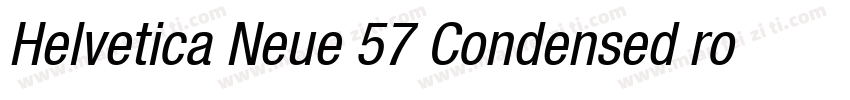 Helvetica Neue 57 Condensed roman f字体转换